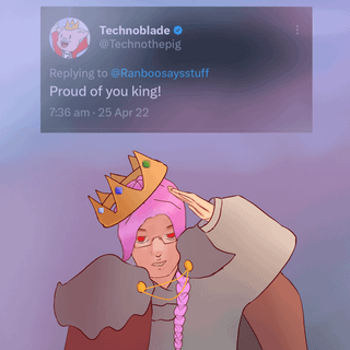 Technoblade phone wallpaper