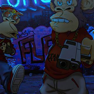 Monkey iPhone wallpaper