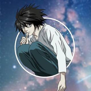 L Death Note phone wallpaper