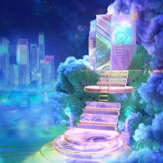 Dreamcore phone wallpaper