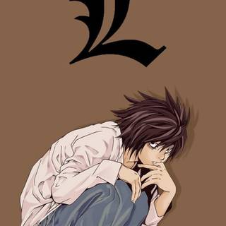 L Death Note phone wallpaper