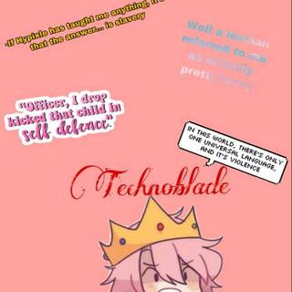 Technoblade phone wallpaper