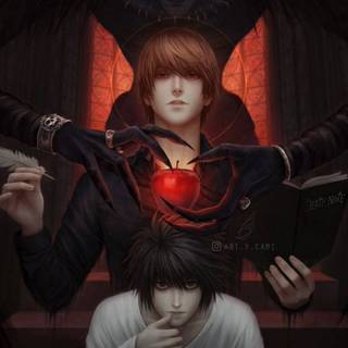 L Death Note phone wallpaper