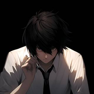 L Death Note phone wallpaper
