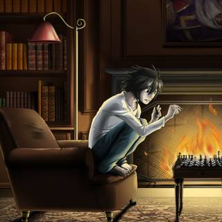 L Death Note phone wallpaper
