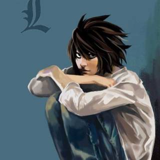 L Death Note phone wallpaper