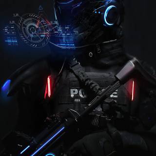 Police 4k iPhone wallpaper