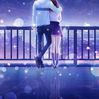 Anime love phone wallpaper