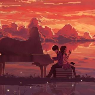 Anime love phone wallpaper