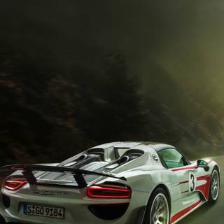 Porsche 918 iPhone wallpaper