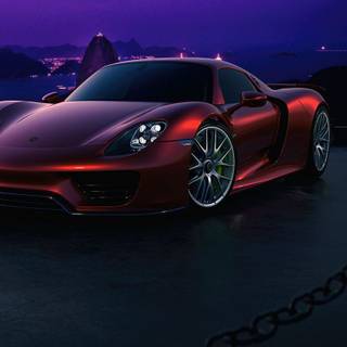 Porsche 918 iPhone wallpaper