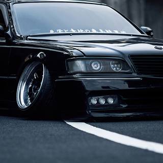 Black cars phone wallpaper