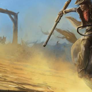 Cowboy iPhone wallpaper