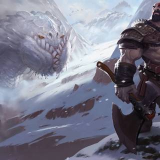 God of War Ragnarock desktop wallpaper