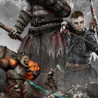 God of War Ragnarok iPhone wallpaper