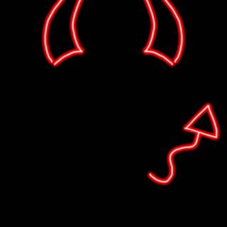 Devil neon wallpaper
