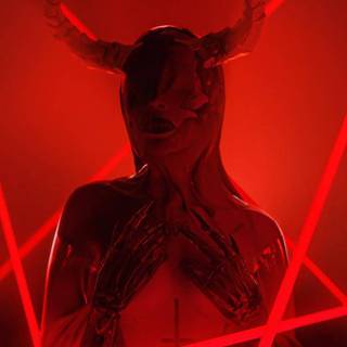 Devil neon wallpaper