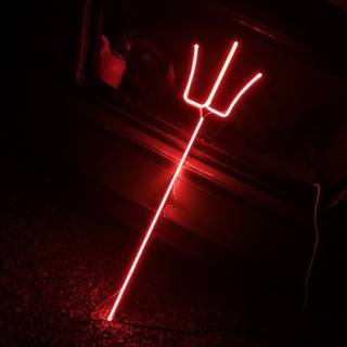 Devil neon wallpaper