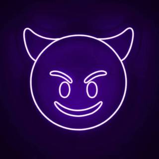 Devil neon wallpaper