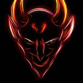 Devil neon wallpaper