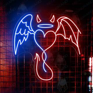 Devil neon wallpaper