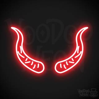 Devil neon wallpaper