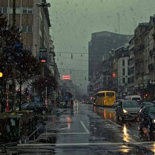 Rain aesthetic desktop wallpaper