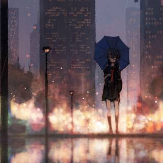 Rain aesthetic desktop wallpaper