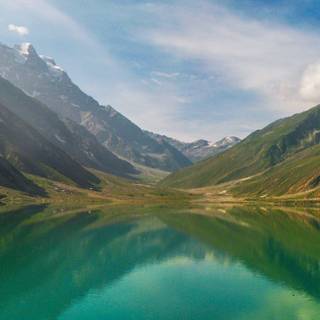 Green dual monitor wallpaper