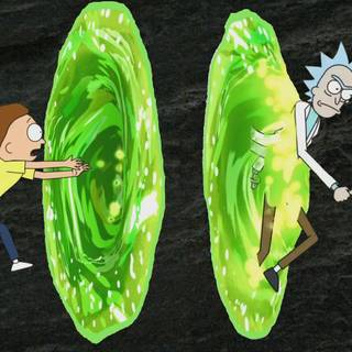 Green dual monitor wallpaper