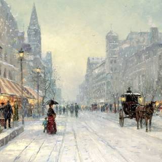 Winter trip wallpaper