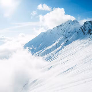 Winter blue sky wallpaper