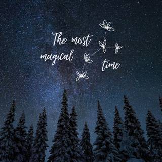 Winter blue sky wallpaper