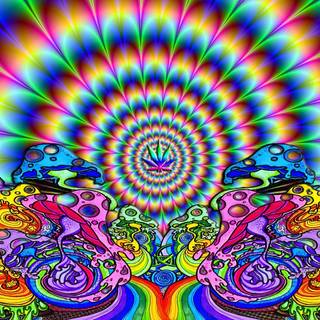 Alien weed desktop wallpaper