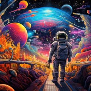 Magic mushroom 4k wallpaper