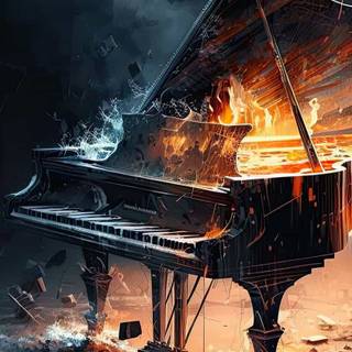 Piano iPhone wallpaper