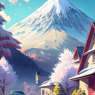 Anime nature iPhone wallpaper