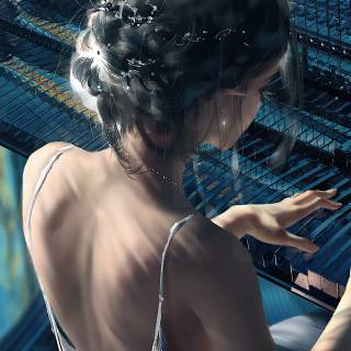 Piano iPhone wallpaper