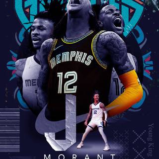 Ja Morant phone wallpaper