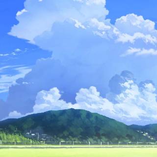 Anime nature iPhone wallpaper
