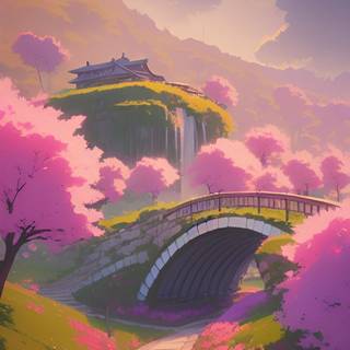 Anime nature iPhone wallpaper
