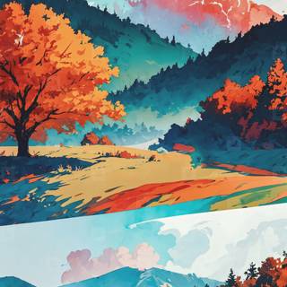 Anime nature iPhone wallpaper
