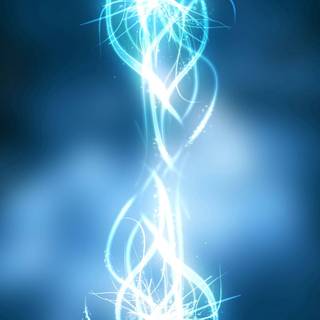 Glowing blue wallpaper