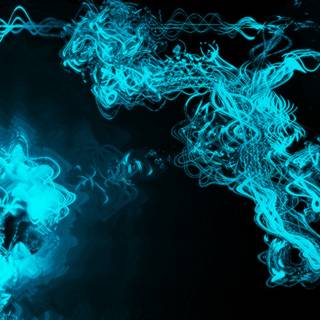 Glowing blue wallpaper