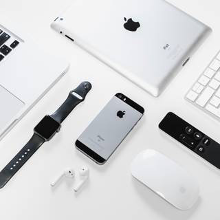 Apple gadgets wallpaper