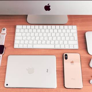 Apple gadgets wallpaper