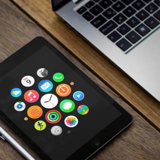 Apple gadgets wallpaper