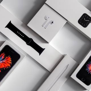 Apple gadgets wallpaper