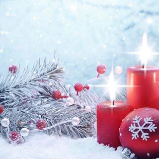 Candles winter wallpaper