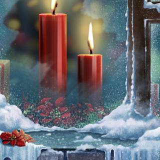 Candles winter wallpaper